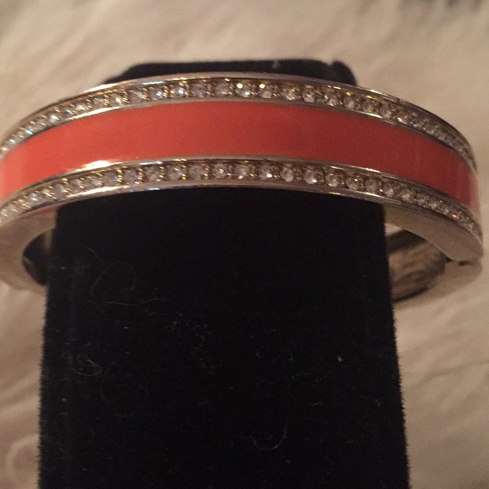 Ann Taylor Enamel Hinged Rhinestones bracelet S: M